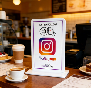 ป้าย NFC แบบตั้งโต๊ะพรีเมียมสั่งทำพิเศษ สำหรับรีวิว Google ตัวเลือกที่สมบูรณ์แบบสำหรับการแสดงเมนู - Product Image 5