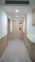 Porte de salle blanche hermétique de qualité hospitalière avec double vitrage trempé pour pharmacie et laboratoire