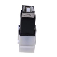 Meistverkaufter USB-B-Buchsen-Keystone-Koppler, vergoldet, Durchgangskoppler, Einsteckmodul für Wandplatte, USB 2.0, 480 Mbit/s, Kupfer, ABS