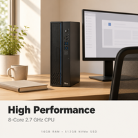 Ordinateur de bureau professionnel Zhaoxin KX U6780A 8 cœurs 2,7 GHz, 16 Go de RAM, SSD NVMe 512 Go, châssis compact 8L, écran 23,8 pouces, ensemble complet pour le bureau