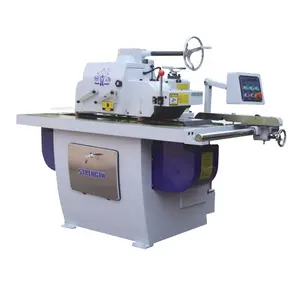 High precision woodworking single blade rip saw big wood cutting machine