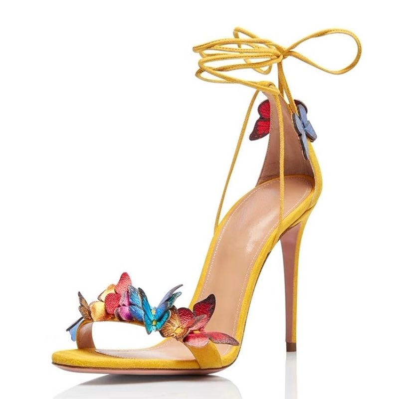 8CM/10CM Zapatos Mujer Saltos Lace up Strappy Fashion 2024