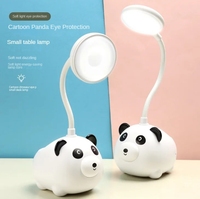 Lámpara de escritorio LED recargable por USB, lámpara de escritorio de lectura para niños, estudio, cabecera, dormitorio, sala de estar