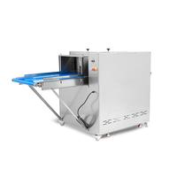 Bande transporteuse en PU, acier inoxydable 304, moteur en cuivre pur 3000W, 1300 kg/h, lame de 350 mm pour les usines de transformation de la viande, trancheuse à viande