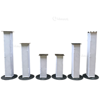 Kkmark – accessoires de treillis circulaire de nouveau design, plaques de base en acier pour les événements totem dj cabine de musique, structure d'éclairage