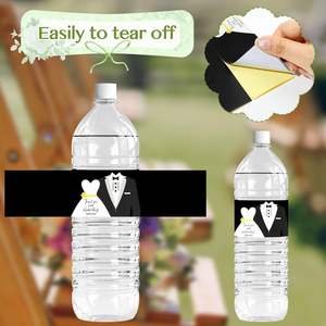Etiquetas Personalizadas para Botellas de <span class=keywords><strong>Agua</strong></span> de Boda, Adhesivo de Agradecimiento, Envolturas Florales para Botellas de <span class=keywords><strong>Agua</strong></span>, Pegatina para <span class=keywords><strong>Cumpleaños</strong></span>, Baby Shower - Product Image 4