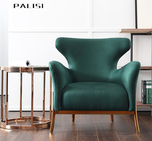 <span class=keywords><strong>Poltrona</strong></span> Singola Moderna di Lusso per Soggiorno, Sedia Reclinabile per Arredamento Casa, <span class=keywords><strong>Poltrona</strong></span> con Schienale Alto in Velluto per Hotel e Lobby - Product Image 3