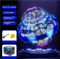Nouveauté : Jouet boule volante LED UFO, rotation à 360 degrés, boomerang flottant, mini drone, jeu d'intérieur et d'extérieur, cadeau