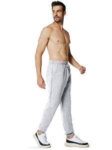 กางเกงวิ่งขายาวโพลีเอสเตอร์กันชื้นกางเกงวอร์มขนแกะของผู้ชายมีกระเป๋าด้านล่างสำหรับวิ่ง - Product Image 2