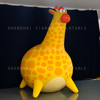 Dessin animé gonflable d'animal de girafe gonflable de grosse girafe gonflable pour la décoration ou la publicité ou les événements
