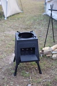 Réchaud d'extérieur noir durable pour le <span class=keywords><strong>camping</strong></span> avec revêtement haute température - Product Image 4