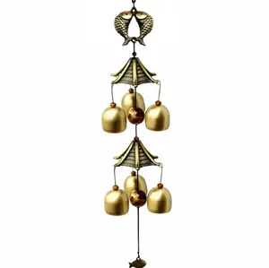 Carillons à vent en laiton Feng Shui pour la décoration de la maison - Product Image 1