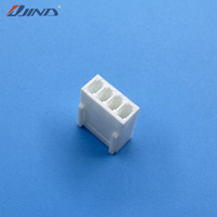 Conector de Cabezal PCB JINDA de 4 Pines con Paso de 2.54mm, Tipo Wafer, PA66 250V, Latón con Recubrimiento de Estaño, Conector Hembra de Cable a Placa
