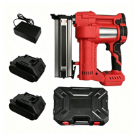 Pistolet à clous sans fil 2 en 1, kit sans balais 21V avec 2 batteries 3Ah et chargeur EU pour le travail du bois et le bricolage