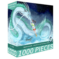 Collection 1000 pièces pas cher prix esprit loin détective Conan 1 pièce Luffy Anime papier Puzzle bricolage jouet Puzzles