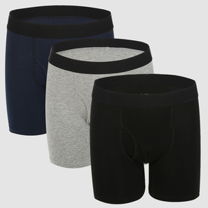 High Quality Plus <strong>Long</strong> Plus Size Five-point Sport <strong>Boxers</strong> 95% Cotton Custom Men Underwear - Product Image 1