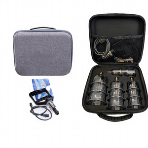 <span class=keywords><strong>Kit</strong></span> de massage anticellulite à ventouses Hijama avec pompe magnétique sous vide, 12 ventouses pour le corps, anti-rhumatismal et musculaire, avec poignée et étui de transport, vente en gros - Product Image 1