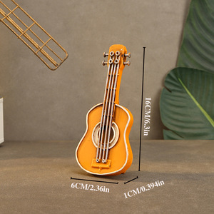 Mini-modèles de guitares en fer forgé de style <span class=keywords><strong>vintage</strong></span> américain et européen pour les magasins de vêtements, les cafés, les bars, artisanat métallique créatif - Product Image 5