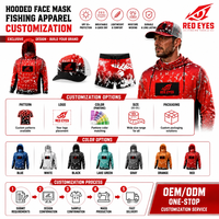 Échantillon Gratuit – Nouveau Hoodie de Pêche Personnalisé avec Logo, Protection Solaire UPF50+, Anti-Transpiration, Manches Longues, Maille Aérée, Anti-UV, avec Masque Intégré