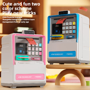 Alcancía Eléctrica con Reconocimiento Facial, Creativa, para Niños, Juguete de Simulación de <span class=keywords><strong>Cajero</strong></span> Automático con Funciones de Casa de Juegos y Rompecabezas - Product Image 3