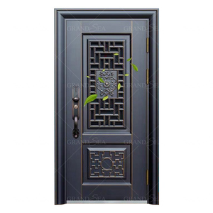 Wholesale Price Black Exterior Steel <strong>Back</strong> <strong>Door</strong> Entrance Panel Security - Product Image 6
