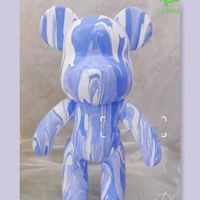 Jouets en vinyle personnalisés à prix avantageux, ensemble d'artisanat artistique populaire, peinture acrylique à couler, bricolage, ours violent, arts et artisanat, jouets de bricolage