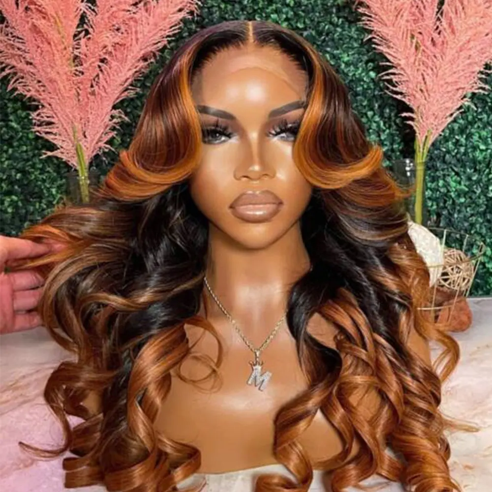 100% Colored Loose Wave Raw Virgin Human Hair Lace Frontal Wigs Transparent Hd Full Lace Front Human Hair Wigs