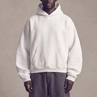 OEM ODM Personnalisé – Nouveaux Sweats à Capuche Oversize Unicolores Coupe Boxy Courte avec Épaules Tombantes, Décontractés, à Ourlet Côtelé, Capuche Profonde et Ample