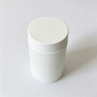 Pot en plastique HDPE blanc doux au toucher de 300 ml, 500 ml, 400 ml, 16 oz, 32 oz pour poudre protéinée, suppléments, gommes et capsules molles