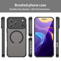 Funda de Teléfono de Lujo con Diseño Personalizado, Certificada, de TPU+PC, Magnética, Resistente a Golpes y Agua, con Carga Inalámbrica para iPhone 17 Pro Max