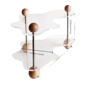Plateau d'aromathérapie moderne en PS transparent et écologique, pour le bureau, le salon, la maison, ornement décoratif, plateau de rangement de bureau - Product Image 5