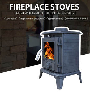 Estufa <span class=keywords><strong>de</strong></span> cocina <span class=keywords><strong>de</strong></span> leñ<span class=keywords><strong>a</strong></span> <span class=keywords><strong>de</strong></span> hierro fundido con llama <span class=keywords><strong>de</strong></span> estilo moderno con horno - Product Image 5