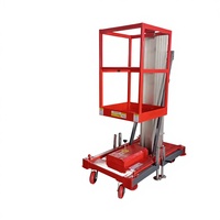 Plateforme élévatrice mobile portable 6m-12m, plateforme élévatrice hydraulique électrique autopropulsée en alliage d'aluminium