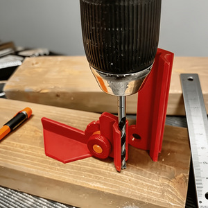 3D Printing Drilling Guide Adjustable Rails Precise Positioning Woodworking Drill Bushing - Product Image 1