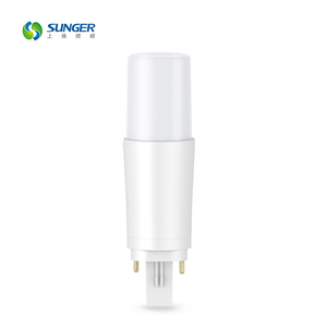 T37 9W moderno en forma de T LED de luz blanca de plástico de aluminio interior <span class=keywords><strong>Stick</strong></span> para sala de estar Home Hotel <span class=keywords><strong>E27</strong></span> G24 B22 AC Power ROHS - Product Image 1