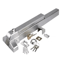 Poignée de porte anti-panique en acier galvanisé, porte en acier inoxydable, porte en acier galvanisé CE