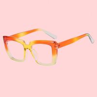 Monture de lunettes optiques unisexe carrées œil de chat anti-lumière bleue, monture large et tendance à bordure complète, bloquant la lumière bleue