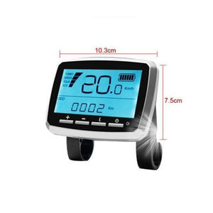 Ordinateur de vélo, compteur de vitesse 8 broches, écran en acier, panneau d'ordinateur avec moteur <span class=keywords><strong>48v</strong></span> et 36v, puissance <span class=keywords><strong>750w</strong></span>, pièces accessoires - Product Image 2