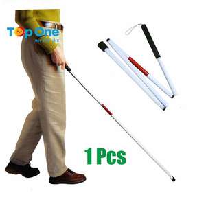 Top One <b>Blind</b> Walking Stick Mobility White Cane Stick For Bland And Visual Impaired Person - Product Image 1