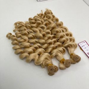 613 Blonde <b>Body</b> <b>Wave</b> Human Hair Extensions Hand Tied Weft 100% Remy Human Hair Soft Natural Hot Sale 2026 - Product Image 4