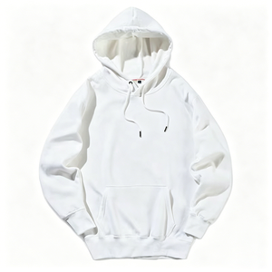 Felpa con Cappuccio da Uomo in Misto Poliestere e Cotone 240gsm, Abbigliamento Casual per Casa, Manica Lunga, Pullover Invernale Caldo e Morbido in <span class=keywords><strong>Pile</strong></span> con Tasca - Product Image 1