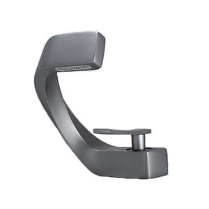 Robinet de lavabo moderne en cuivre à poignée unique, avec cartouche céramique, à poser sur le comptoir, monotrou, design cascade - Product Image 5