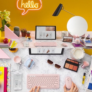 Tùy Chỉnh Nga Cho <span class=keywords><strong>Logitech</strong></span> K380 Thiết Bị Chuyển Mạch Ergonomic Không Dây Di Động Bàn Phím Cho Văn Phòng iPad USB PC Điện Thoại Máy Tính Máy Tính BT-Mới - Product Image 2