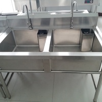 Station de lavage de table de nettoyage de planche à découper de poisson en acier inoxydable personnalisée