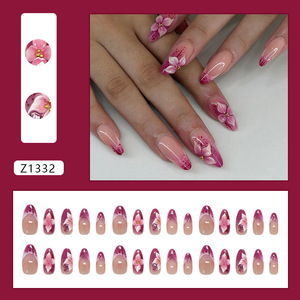 Faux ongles en gel 3D Amande, style Punk Heavy Industry, <span class=keywords><strong>Argent</strong></span> Doré, Audacieux et Lumineux, Meilleures Ventes, Gothique, pour Fille, Vente en Gros - Product Image 4