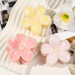 Elegante e dolce artigli per capelli a forma <span class=keywords><strong>di</strong></span> fiore semplice stile alla moda artiglio per capelli per <span class=keywords><strong>donna</strong></span> dietro la <span class=keywords><strong>testa</strong></span> accessorio Logo personalizzato - Product Image 2