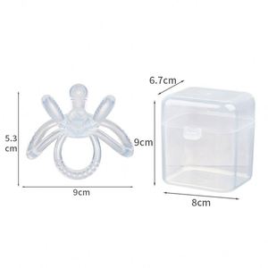 Balle à mâcher personnalisée avec logo couleur, en silicone souple, anti-sucette, pour bébé, de qualité alimentaire, pour la dentition, 0-24 mois - Product Image 5