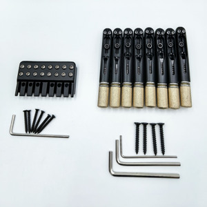 Juego de Puente para Guitarra Eléctrica de 8 Cuerdas sin Cabezal, Premium, Completo, con Herrajes Superiores e Inferiores, Accesorios para Guitarra - Product Image 1