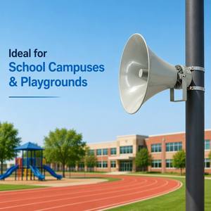 Altoparlante a tromba in lega di alluminio, supporto IP personalizzato per trasmissioni, impermeabile, per campus, parchi, stazioni, aeroporti - Product Image 5