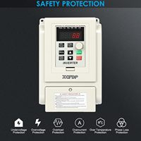 Variateur de fréquence (VFD) XCFDP AC 220V/1.5kW 2HP, PLC 8A, entrée/sortie monophasée/triphasée, contrôle de vitesse du moteur de broche